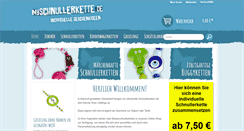 Desktop Screenshot of myschnullerkette.de